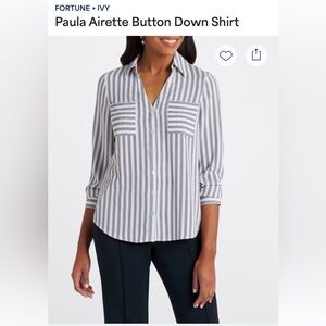 Stitch Fix Fortune + Ivy Paula Airette Button Down Shirt